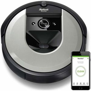 iRobot Roomba i7 i7156 robotstofzuiger - zilver - Robot stofzuiger - Zwart