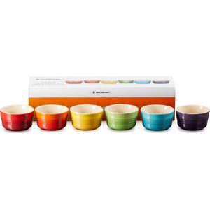 Le Creuset Regenboog Set Mini-ramekins Per 6 100ml