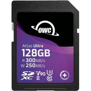 OWC Atlas S Ultra (128GB) SDHC UHS-II V90 Media Card