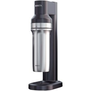 Brita SodaTRIO Bruiswatertoestel Zwart - met BRITA flesvoet, CO2 cilinder, glazen & rvs fles