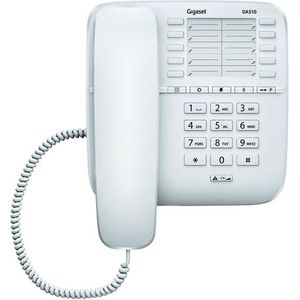 Gigaset DA510 corded desk phone - white