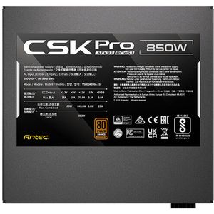 Antec - CSK850 PRO - Voeding - 850W - ATX3.1 Semi-Modular - 80 PLUS Bronze