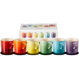 Le Creuset Mokken Rainbow 6 stuks