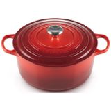 Le Creuset Gietijzeren Ronde Braadpan Kersenrood 26cm 5,3l