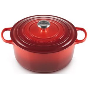 Le Creuset Gietijzeren Ronde Braadpan Kersenrood 26cm 5,3l