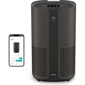 Duux Bright 2 Smart Luchtreiniger - 210 CADR geschikt voor 42m² - Air Purifier met Luchtkwaliteitsindicator en Ionisator - Zwart