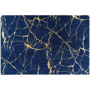 Tapijt MARBLE 160x240cm royal blauw goud - 44432