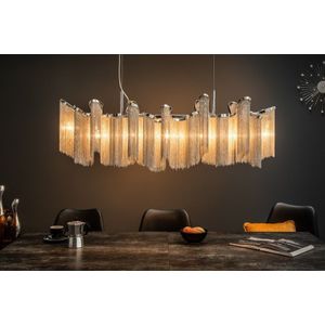 Extravagante hanglamp ROYAL 118cm zilveren hanglamp - 39107