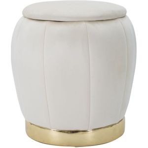 KRUKJE/OPSLAG PARIJS CREMA/GOUD CM Ø 43X43