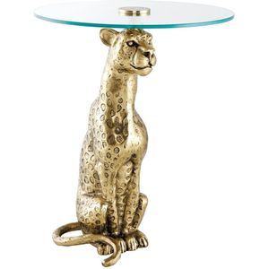 Side table WILDLIFE PANTHER 60cm antique goud - 44825