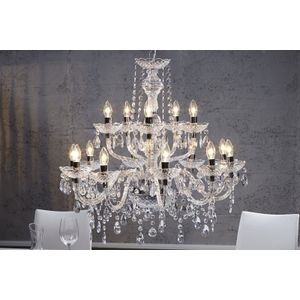 Design kroonluchter CRYSTAL XL 80cm helder acryl 15-armige kroonluchter - 1281