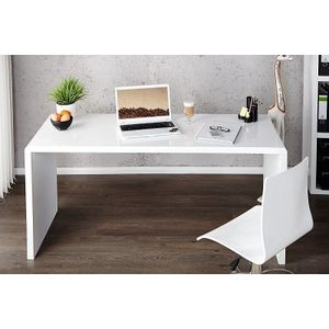 Design bureau FAST TRADE 140cm witte hoogglans bureautafel - 36024