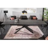 Uitschuifbare eettafel EUPHORIA 180-220-260cm antraciet lavakeramiek gemaakt in Italie - 40170