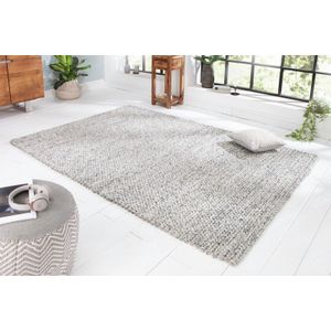 Handgemaakt vloerkleed INFINITY HOME 240x160cm grijs van wol - 41255