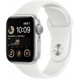 Apple Watch SE GPS zilver/wit 40mm