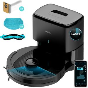 Cecotec Conga 7490 Ultimate Home Genesis Robotstofzuiger met basis met automatische lediging lasernavigatie, 2600 Pa, 120 minuten autonomie, besturingsapp, automatische zakdetectie van 2 l