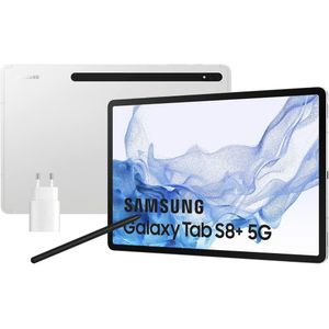 Tablet Samsung Galaxy Tab S8 Plus 5G Silver 5G 8 GB 128 GB 8 GB RAM