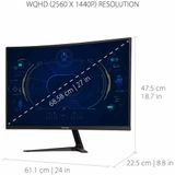 Viewsonic VX Series VX2718-2KPC-MHD LED display 68,6 cm (27") 2560 x 1440 Pixels Quad HD Zwart