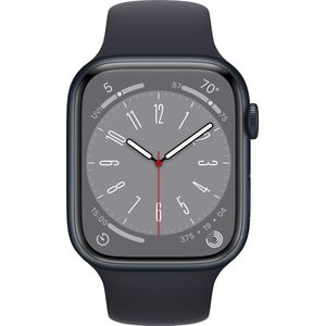 Apple Watch 8 Sport GPS Midnight/Zwart (2022) 45mm