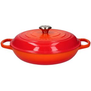 Le Creuset - Signature Campagnard Braadpan Oranjerood 30 cm