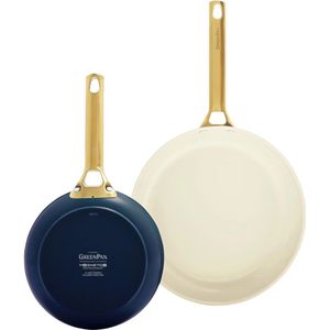 GreenPan - Padova Oxford Blue 2-delige pannenset met keramische antiaanbaklaag 20/26 cm