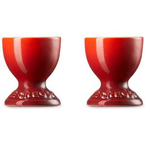 Le Creuset - Set van 2 Eierdopjes Kersenrood