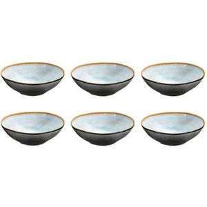 Medard de Noblat - Shadow Aqua Soepkom 19.5 cm (set van 6)