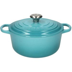 Le Creuset - Signature Braadpan Caribbean Blauw 24 cm