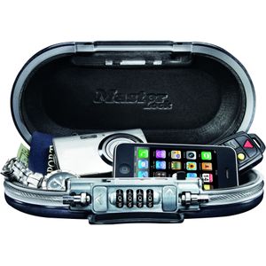 Masterlock - MasterLock mobiele kluis - 4 cijfers 102x45mm zwart