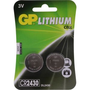 GP Batterijen - GP CR2430 Lithium knoopcel 3V 2st