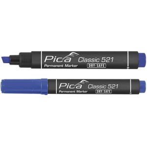 Pica - Pica 10st 520/41 Permanent Marker 1-4mm rond blauw