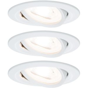 Paulmann - Paulmann Set Nova rond zwenk LED 3x6,5W 230V GU10