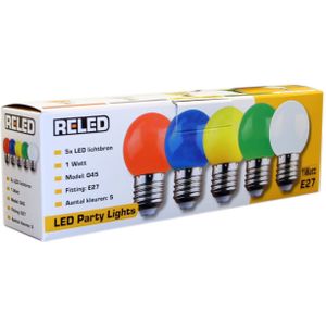 Reled - RELED Losse led-lampenset 5-kleuren voor snoer