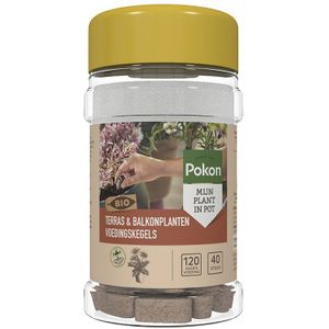 Pokon - Pokon Bio Terras & Balkon Plant Voedingskegels - 40 stuks