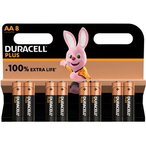 Duracell Alkaline Plus AA Batterijen - 8 stuks