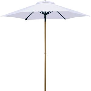 Pimxl - Parasol rond - Ø 200cm - wit