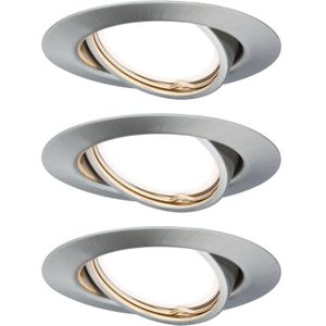 Paulmann - Paulmann EBL Base Coin zwenkb. LED 3-stapdim 3x5W