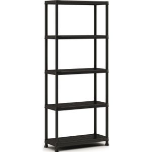 Keter Plus shelf 75/5 - 5 Planken - 75x32x176 cm - Zwart