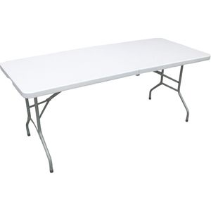 ERRO Klaptafel - campingtafel - 180cm - wit
