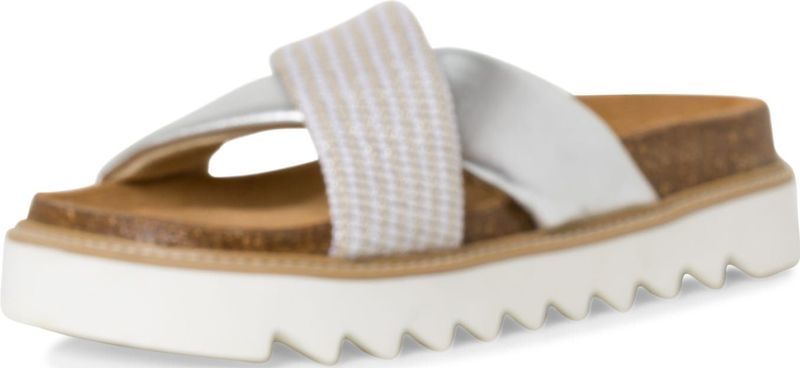 Tamaris Women Slides für Damen, silber, Gr. 39 EU