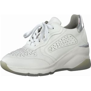 Tamaris 1-1-23722-26/231 STONE Sportliche Schnürer  FS 2021 für Damen, weiß, Gr. 42 EU