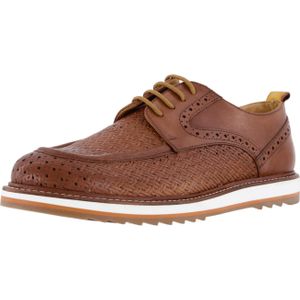Exton Klassische Schnürschuhe für Herren, braun, Gr. 46 EU