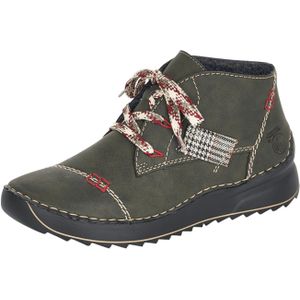 Rieker Schnürstiefelette Kaltfutter für Damen, grün, Gr. 36 EU