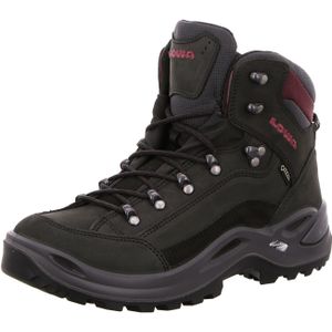 LOWA Renegade GTX Mid Damen Wanderschuhe hoch Graphit Jade für Damen, schwarz, Gr. 37 ½ EU / 4,5 UK