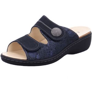 Longo Bequeme Pantoletten für Damen, blau, Gr. 38 EU