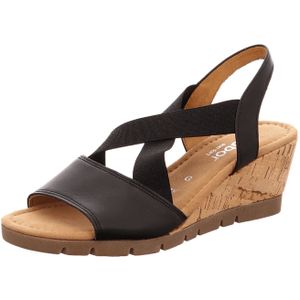 Gabor comfort Gabor 22.841.57 schwarz(Kork/ambr) FS 2019 für Damen, schwarz, Gr. 37 ½ EU / 4,5 UK