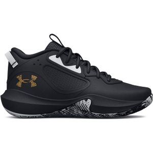 Under Armour Lockdown 6 Basketballschuhe 101 - white/jet gray/black 44 für Herren, schwarz, Gr. 44 EU