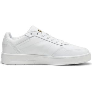 Puma Court Classic Lux Sneaker 06 - PUMA white/PUMA black/PUMA gold 46 für Herren, weiß, Gr. 42 ½ EU / 8,5 UK