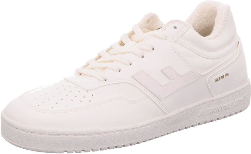 flamingoslife Retro 90s Sneaker für Damen, weiß, Gr. 38 EU