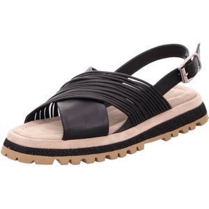 Laura Bellariva Sandalette,feine Bänder,Schw. für Damen, schwarz, Gr. 36 EU